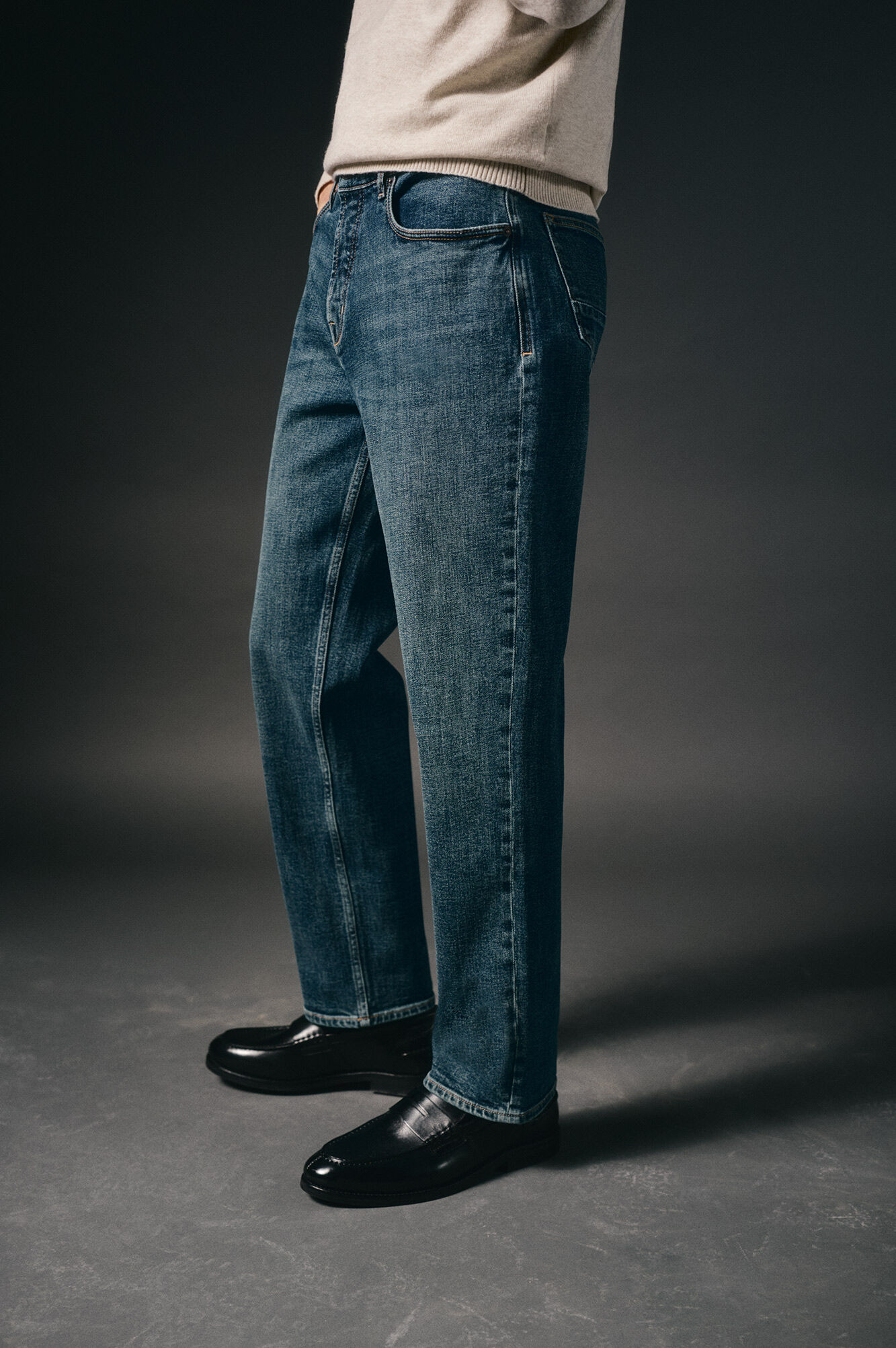 OOTO Straight fit jeans Blue