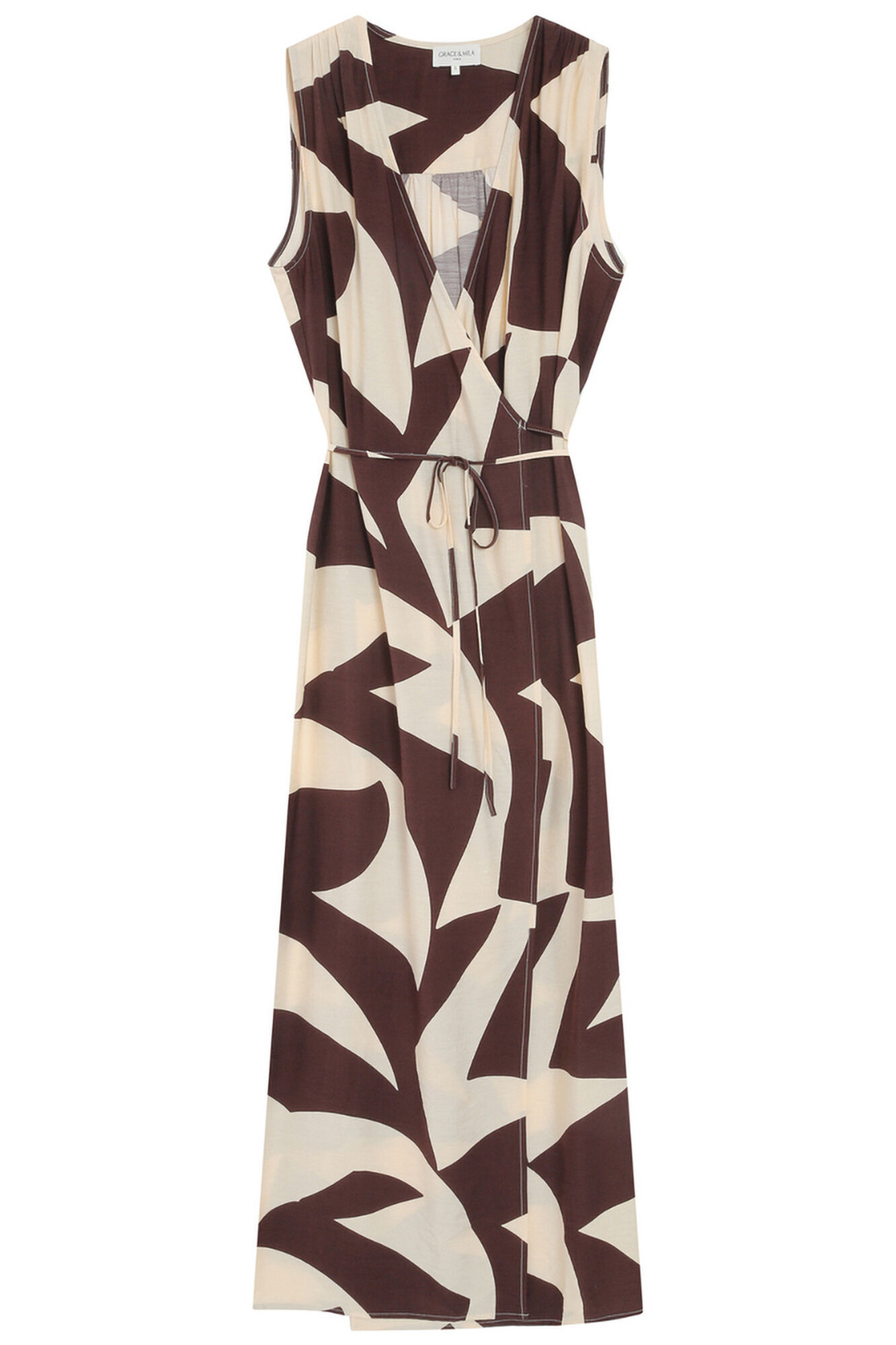 Grace & Mila Long dress Velline Printed brown