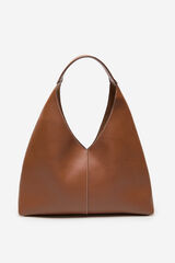 Cortefiel Slouch bag Brown