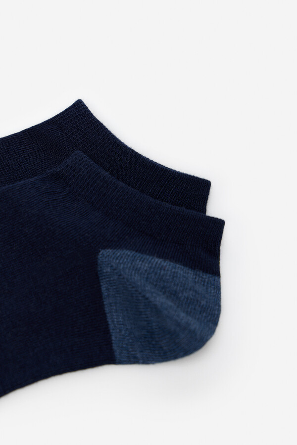 Cortefiel Ankle socks with Coolmax Navy