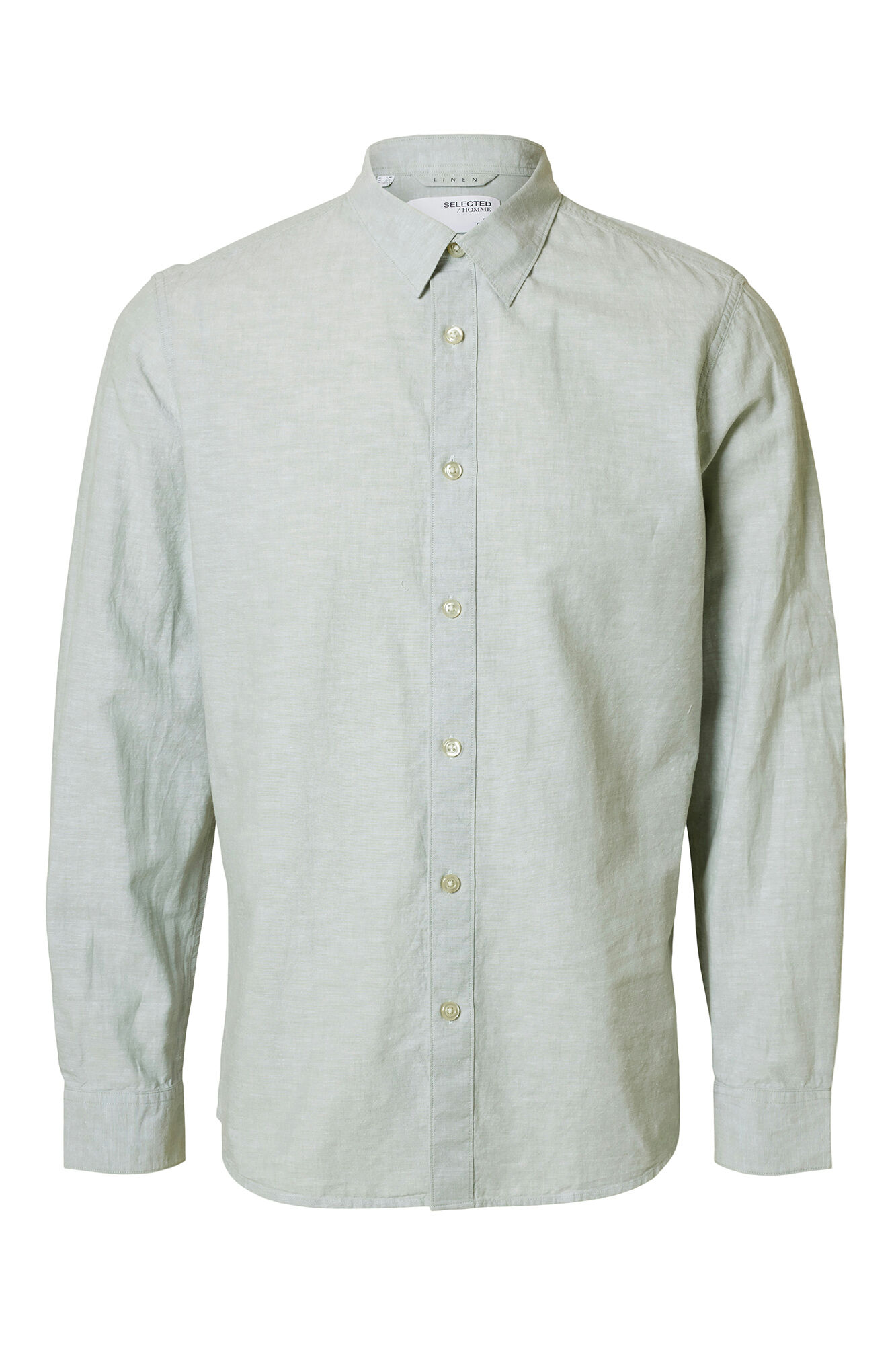 Selected Slim Fit linen Shirt Green