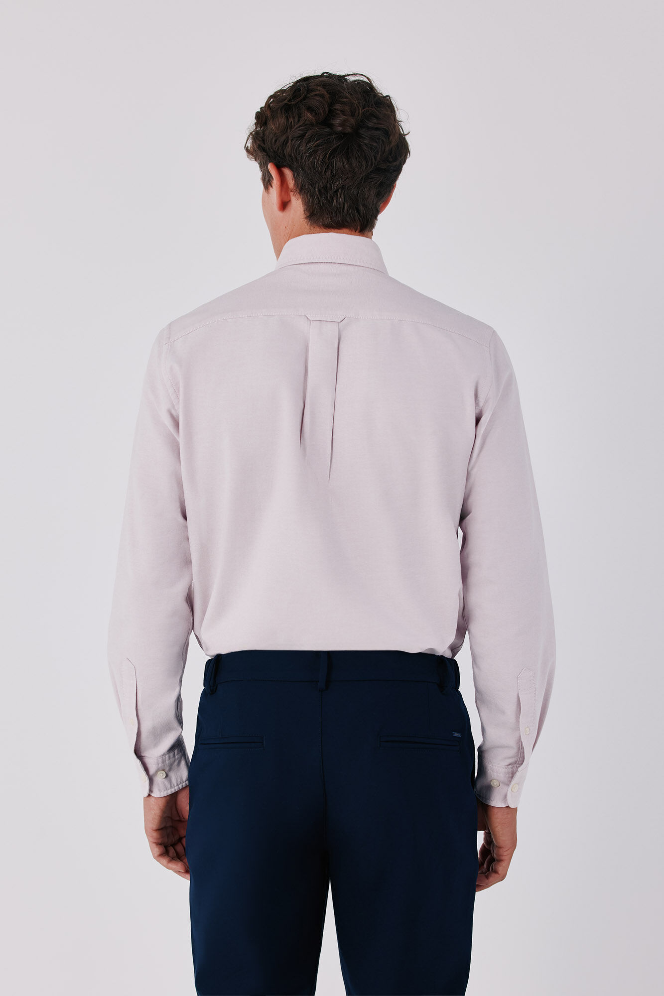 Cortefiel Plain Oxford shirt Pink