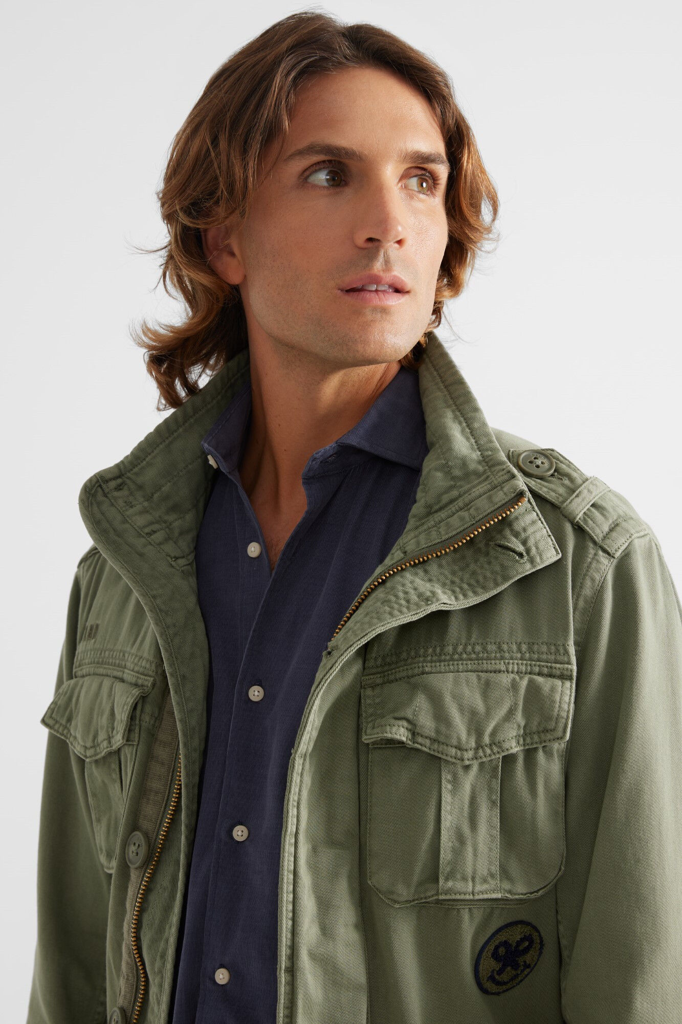 Silbon Green military jacket Green