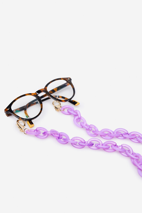 Cortefiel Resin glasses chain Lilac