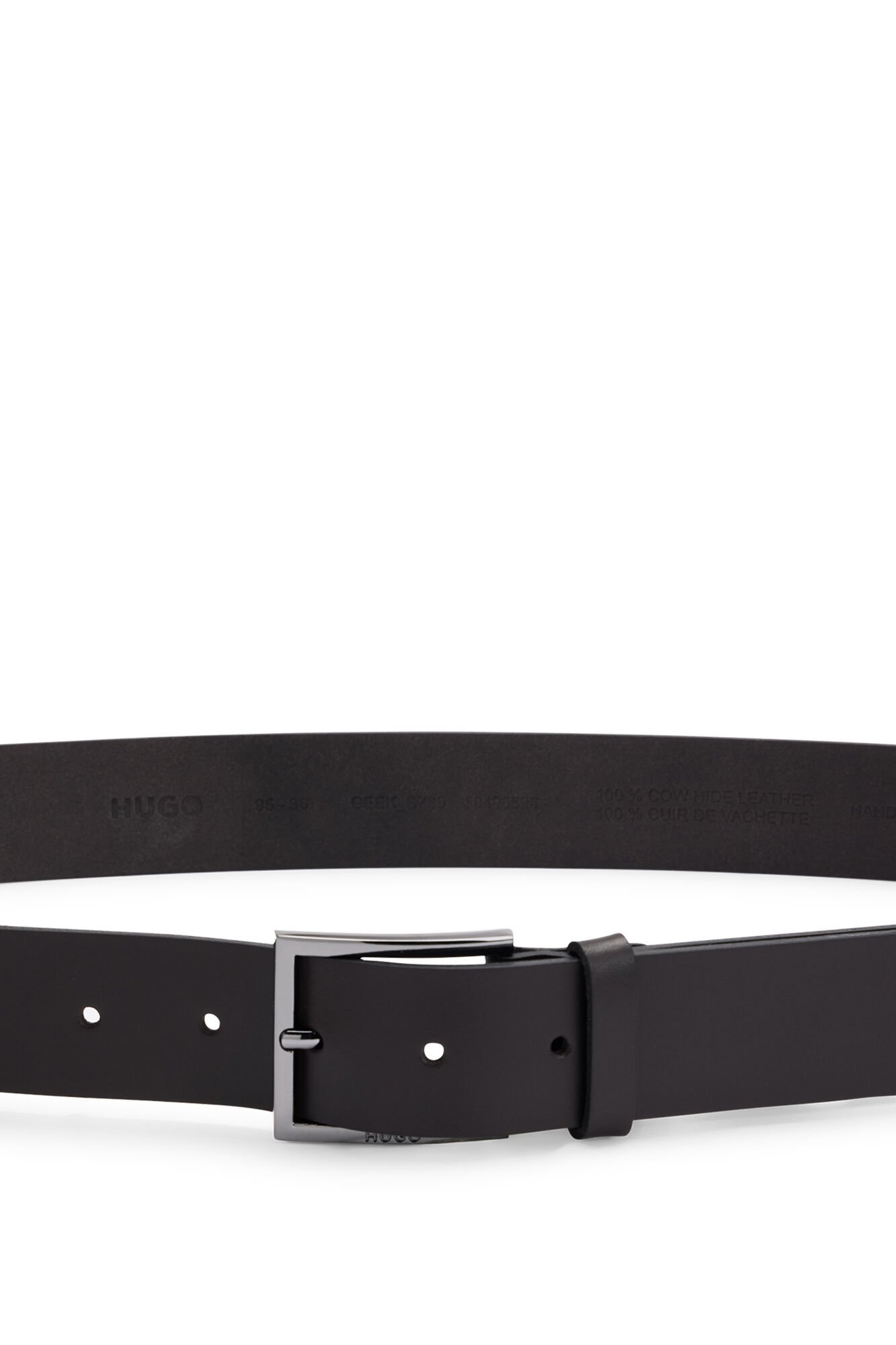 HUGO Cinto pele Castanho