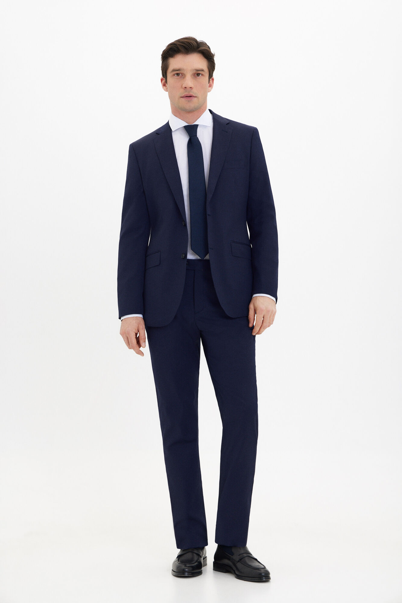 Cortefiel Plain coolmax&reg; trousers Navy