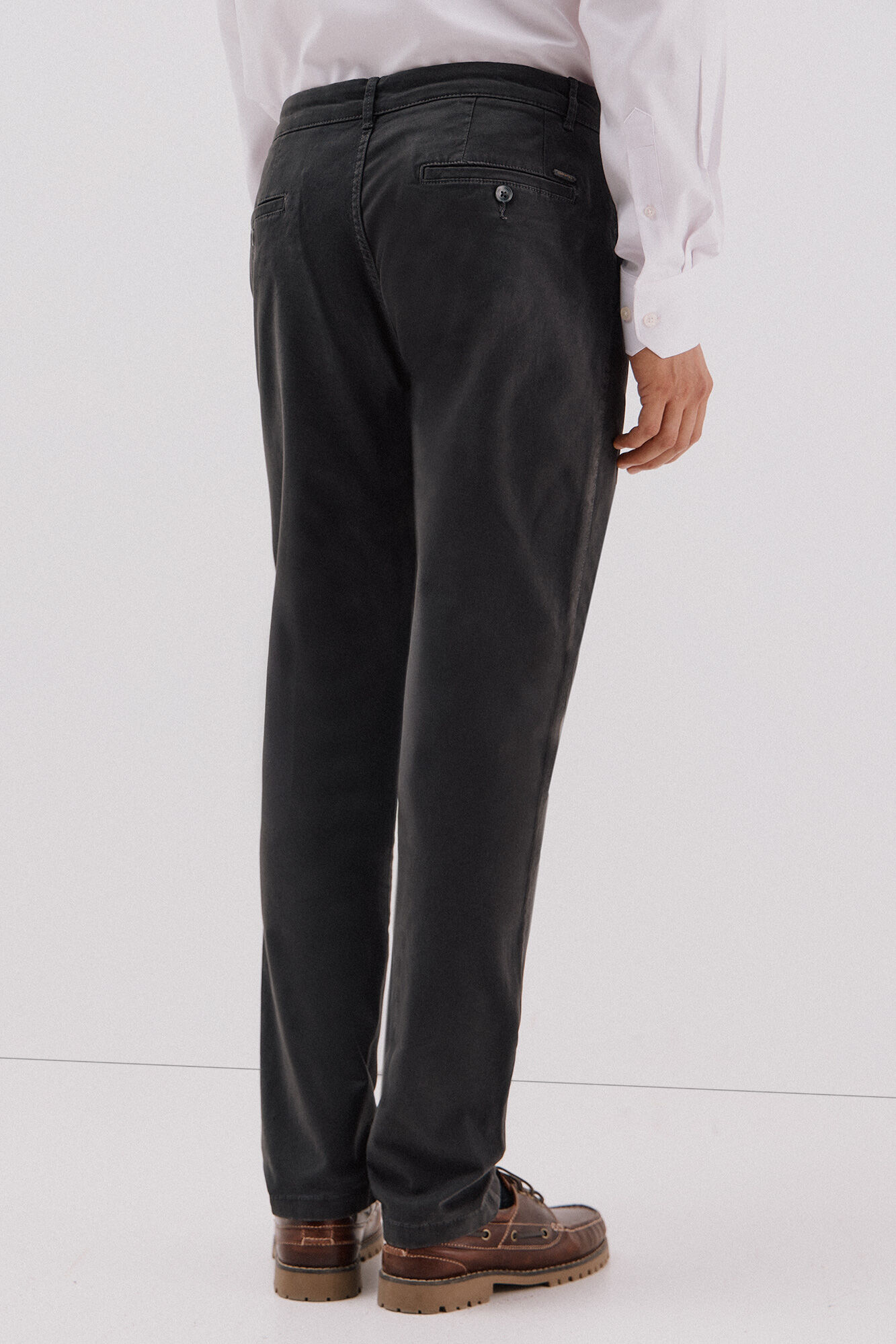 Cortefiel Regular fit chinos Dark grey