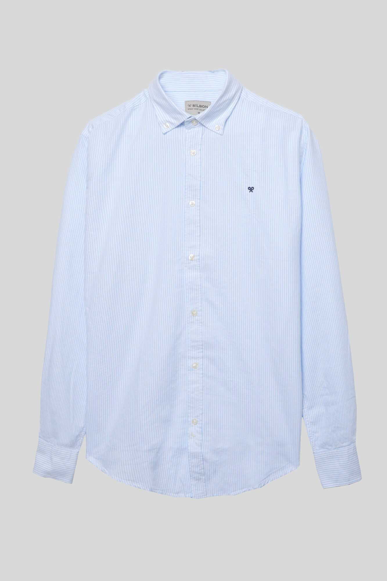 Silbon Oxford casual shirt Blue