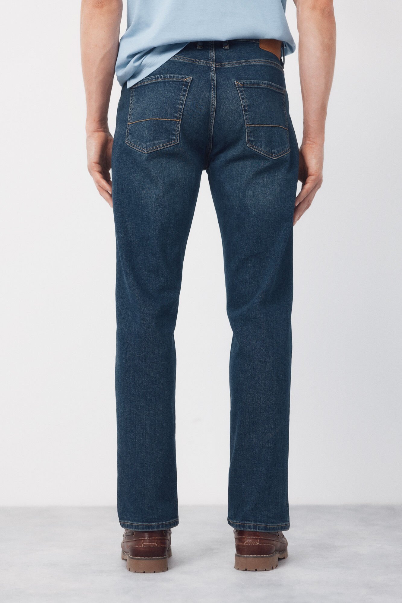 Cortefiel Regular fit jeans Blue