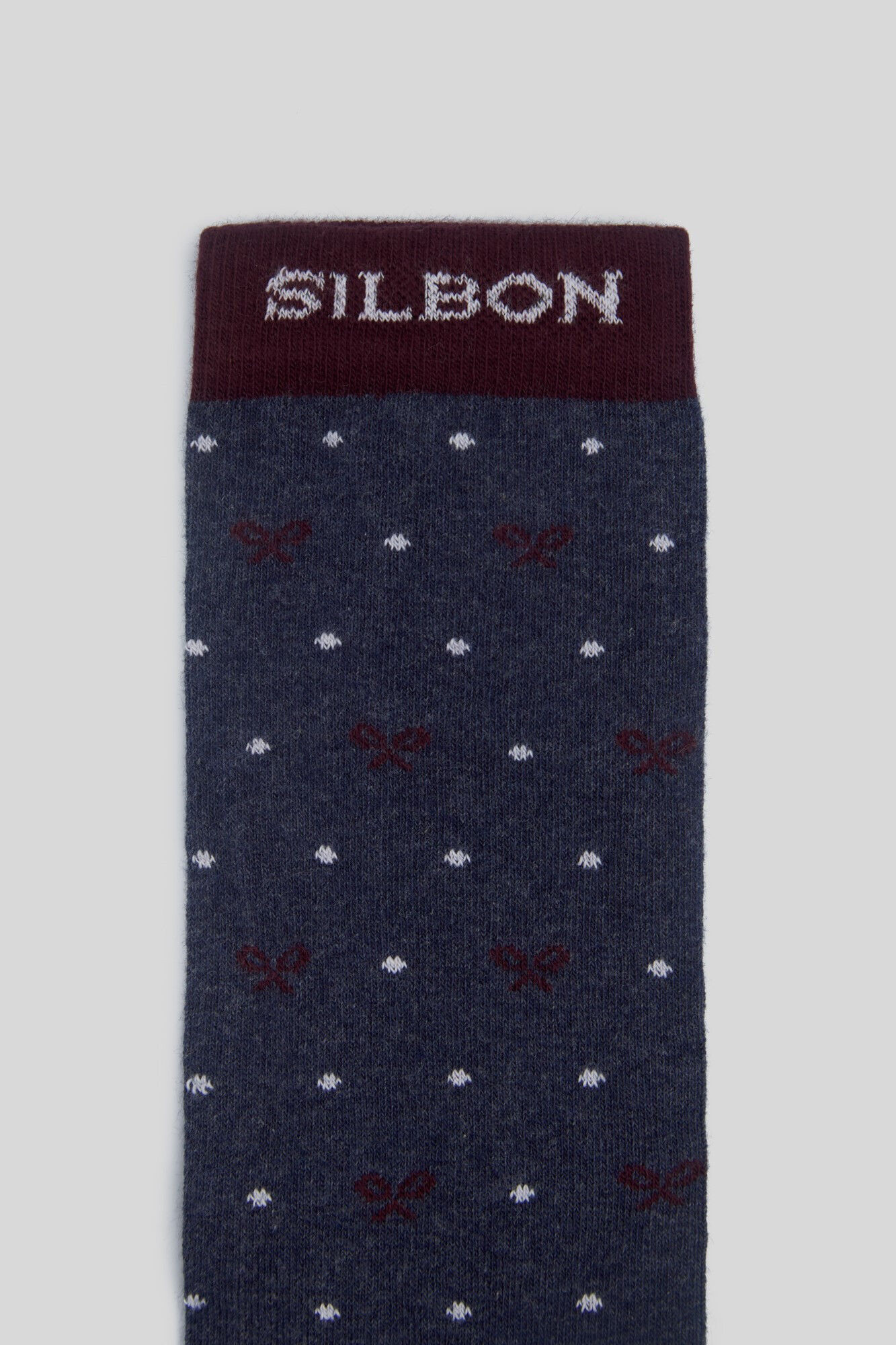 Silbon Silbon blue polka-dot socks Blue