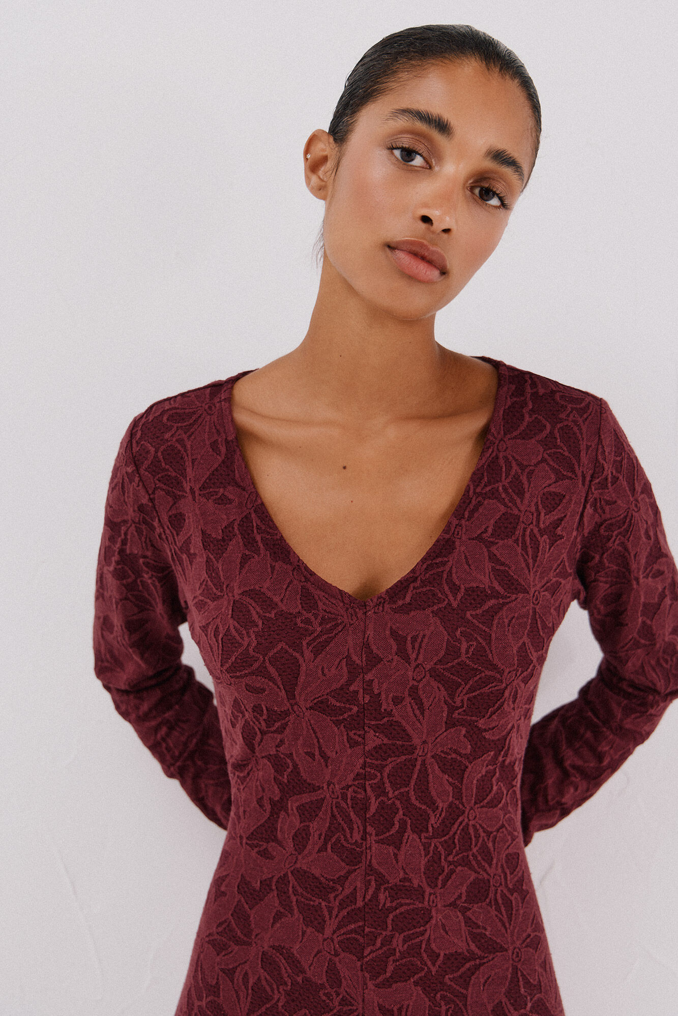 Cortefiel Vestido jacquard Granada