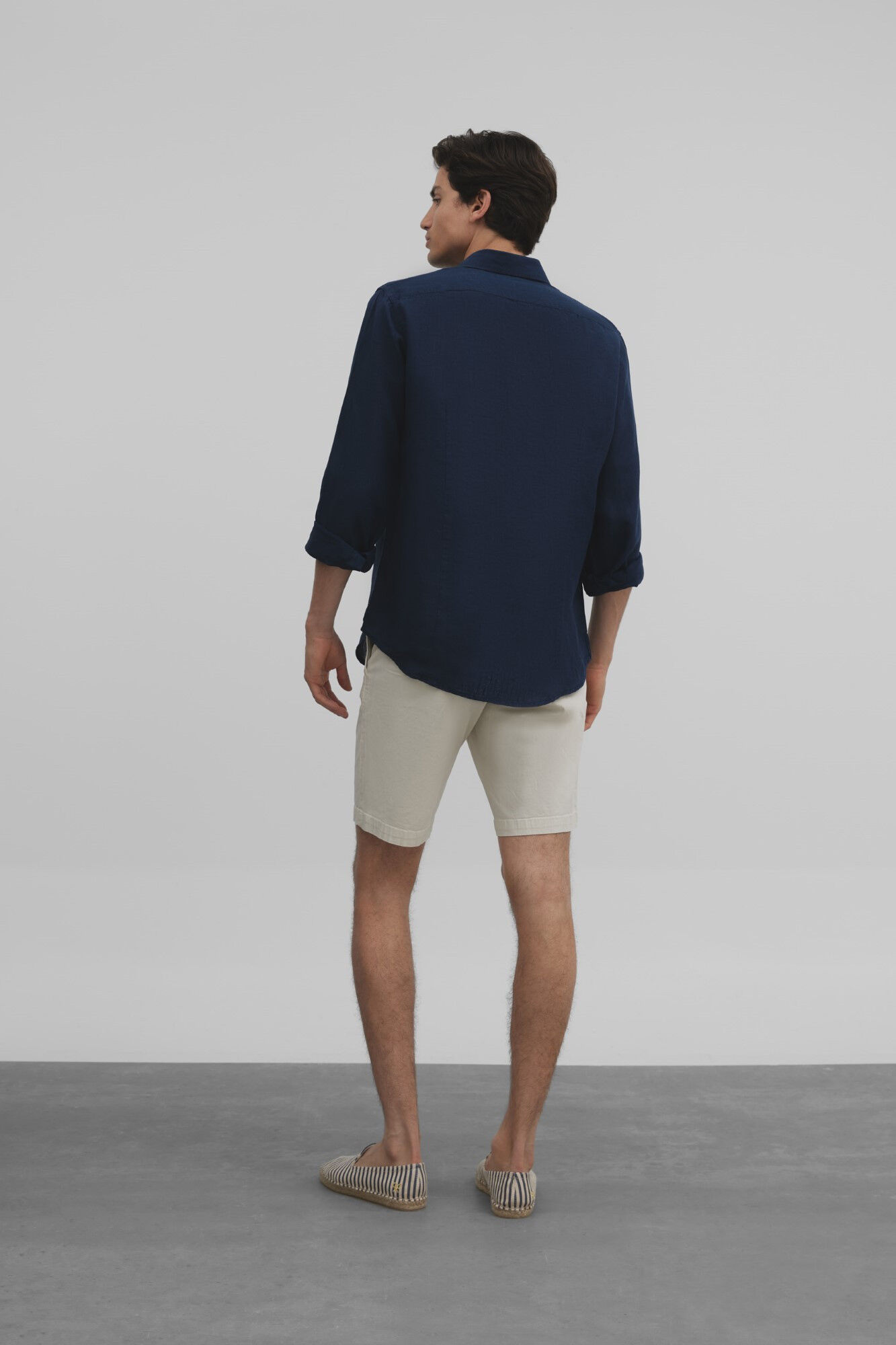 Silbon Camisa sport linen Azul