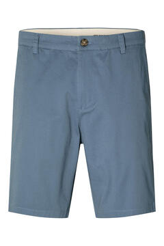 Cortefiel Pantalón chino corto confeccionado con algodón orgánico. Azul
