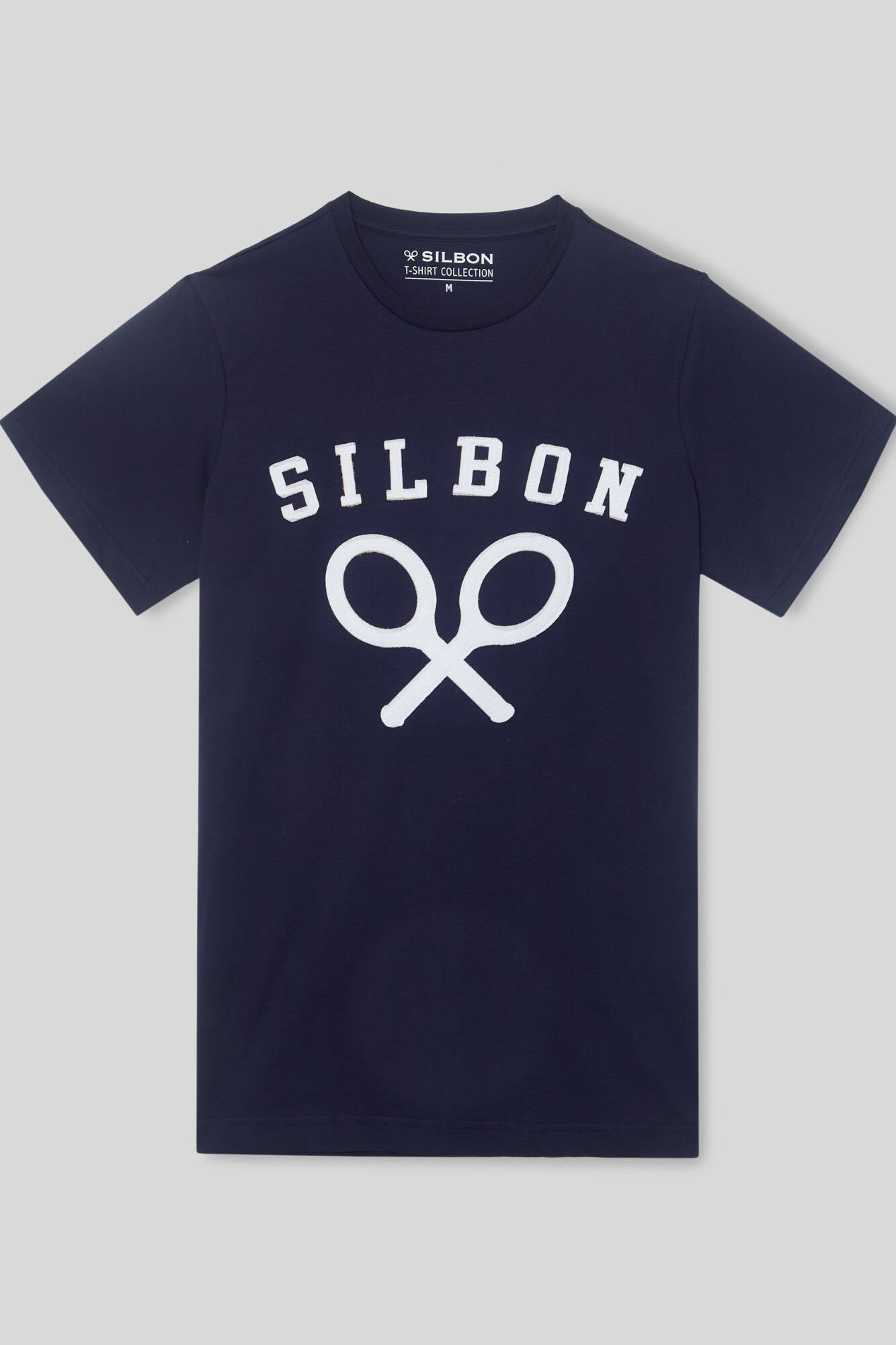 Silbon Camiseta raquetas corporativas azul Azul
