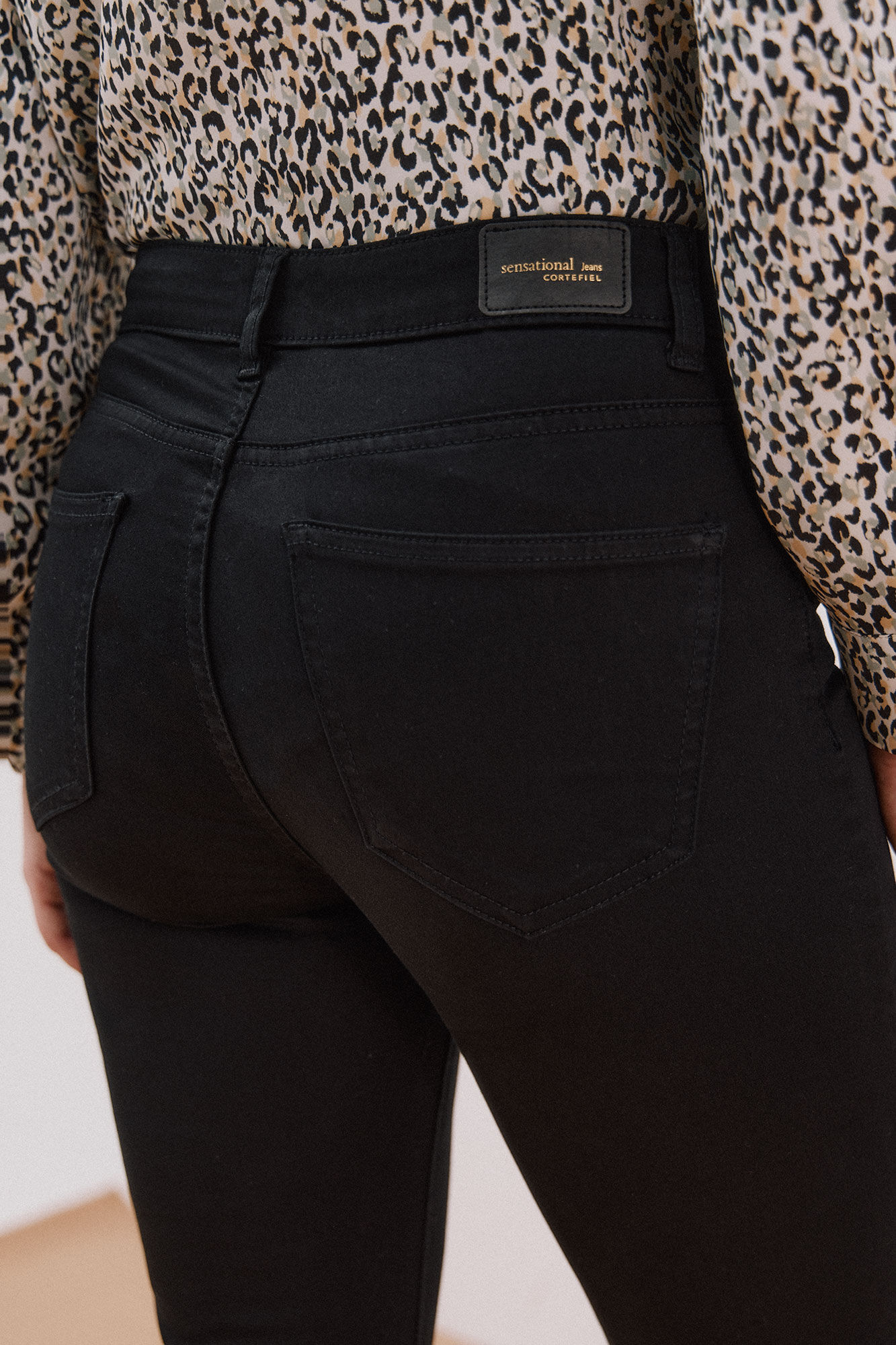 Cortefiel Cal&ccedil;as Coloridas Sensational Preto