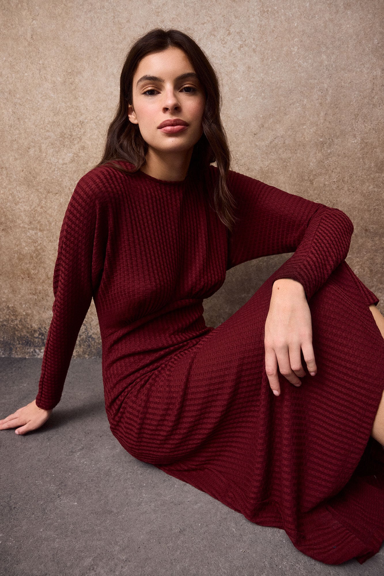 Slowlove Vestido estructura manga murci&eacute;lago