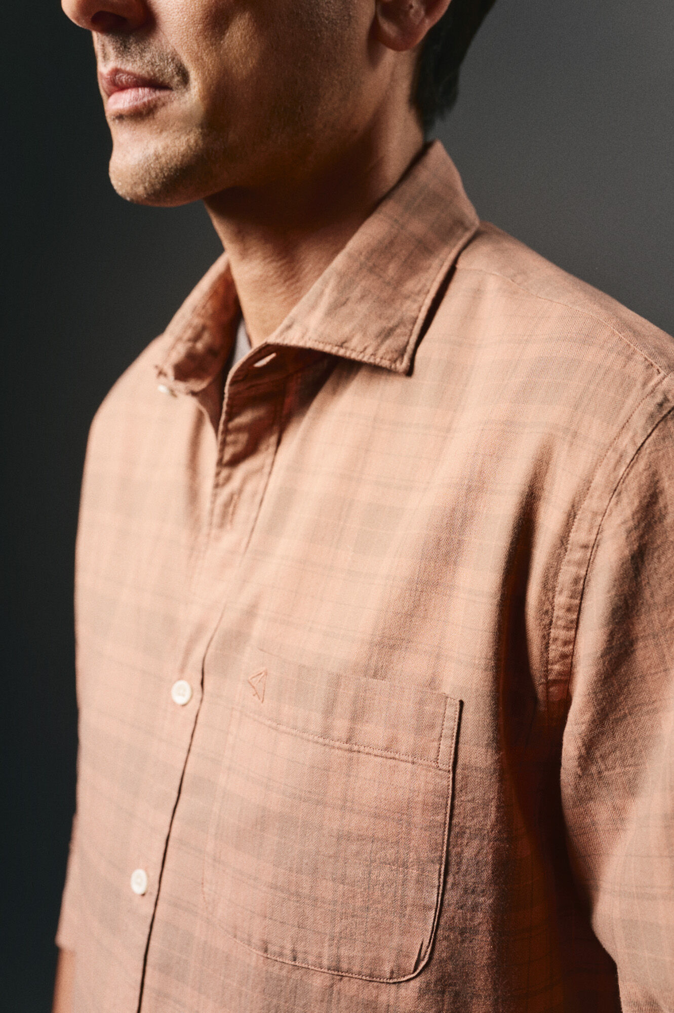 OOTO Camisa cuadro sobretintado Arena