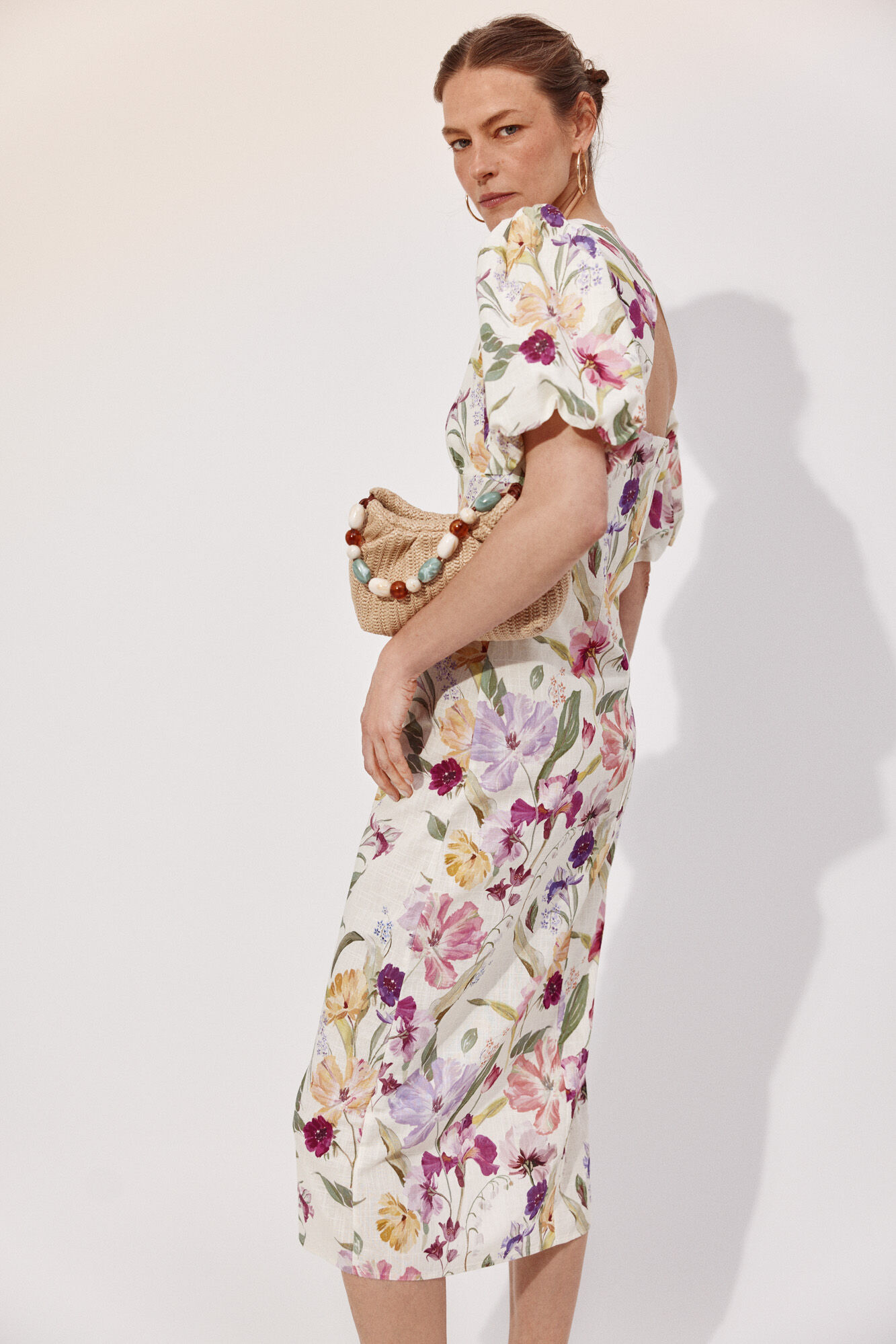 Cortefiel Floral print dress Multicolour