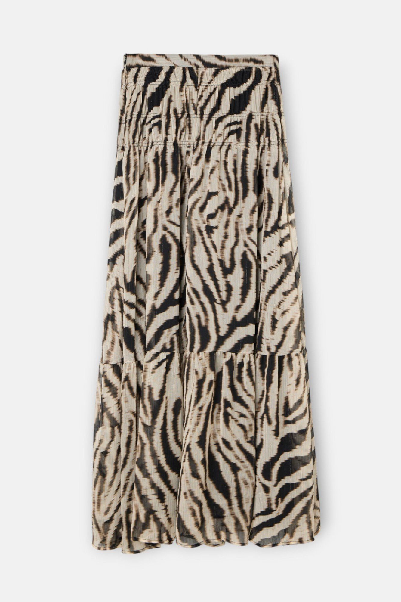 Silbon Saia comprida estampado animal print Tostado