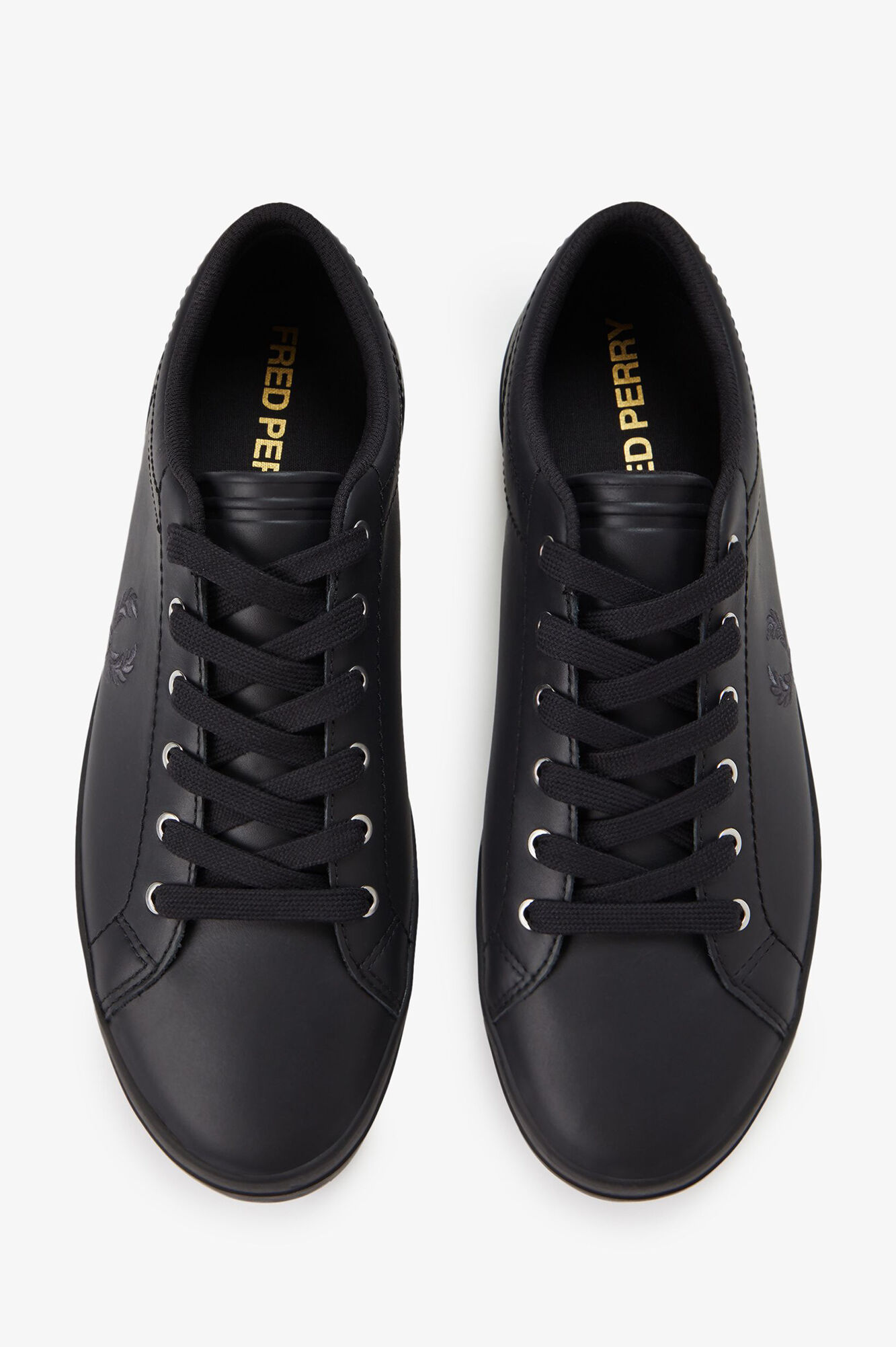 Fred Perry Sapatilha Baseline em pele Preto