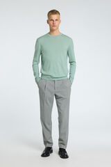 Selected Casual trousers with darts made from recycled materials Grey