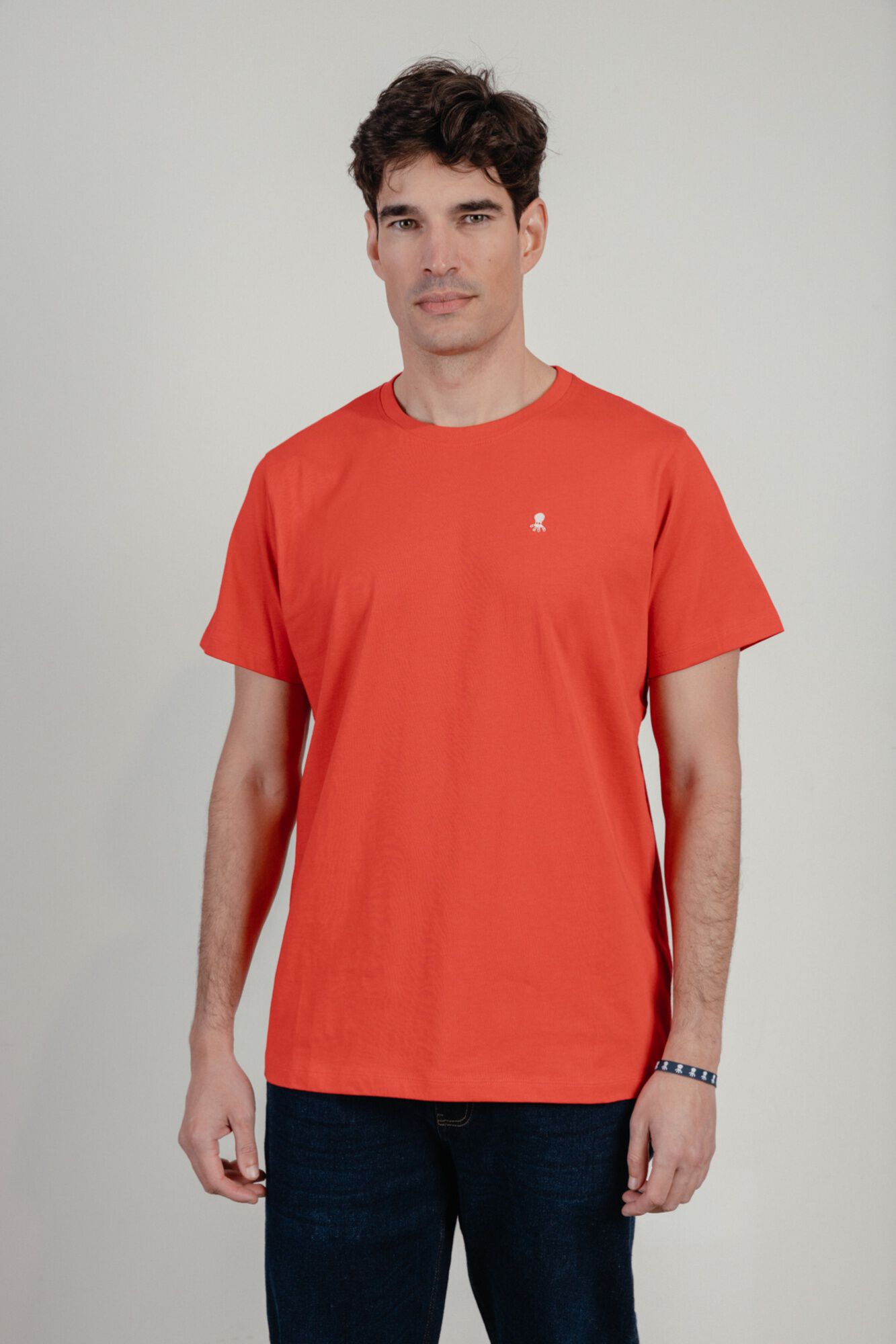 elPulpo T-shirt manga curta Vermelho