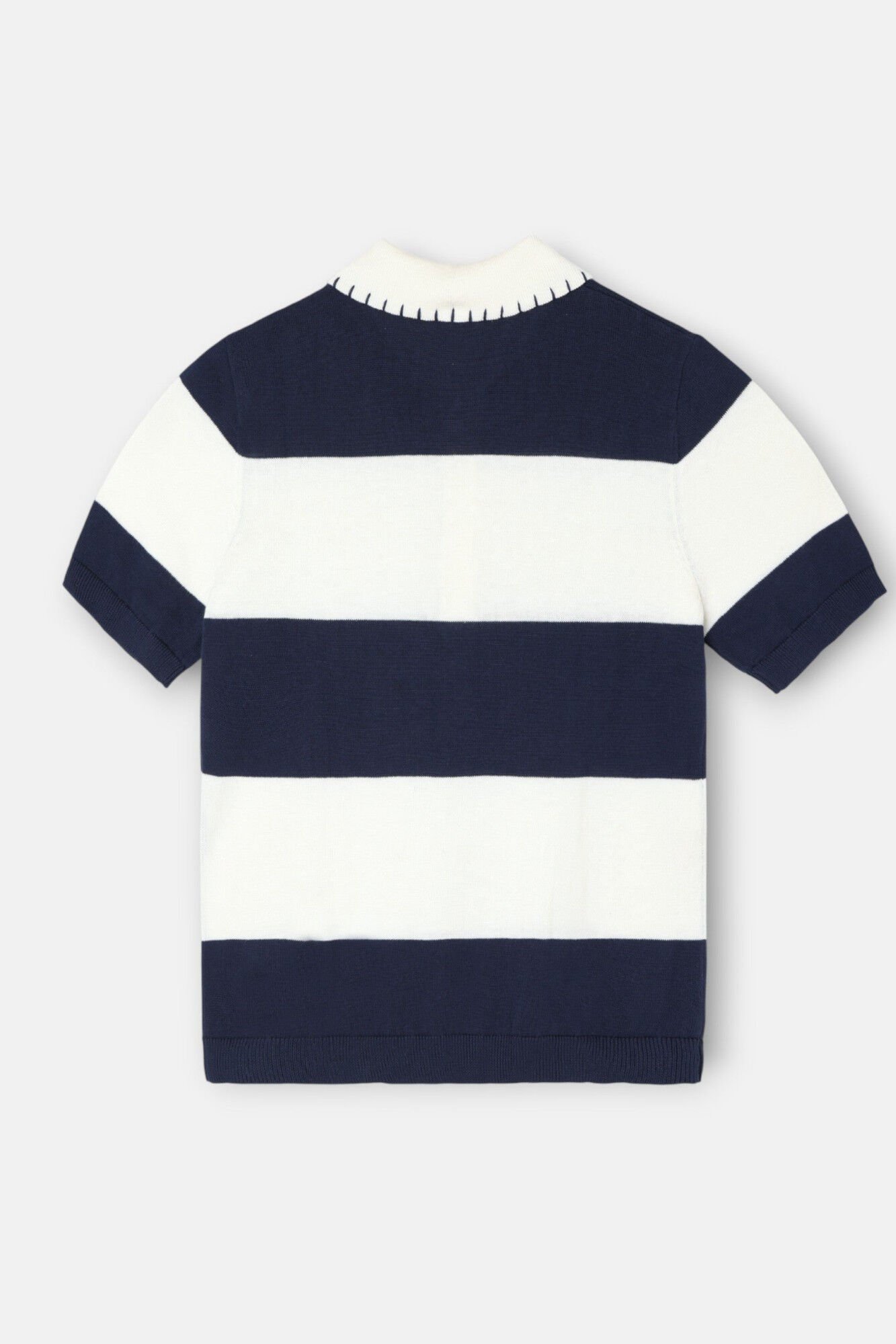 Silbon Polo manga curta em malha Azul