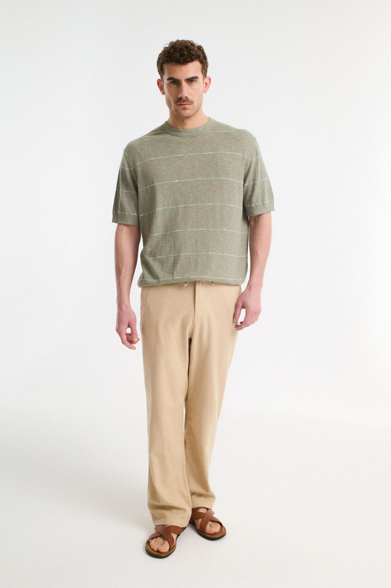 Selected Pantal&oacute;n de lino Relaxed Fit