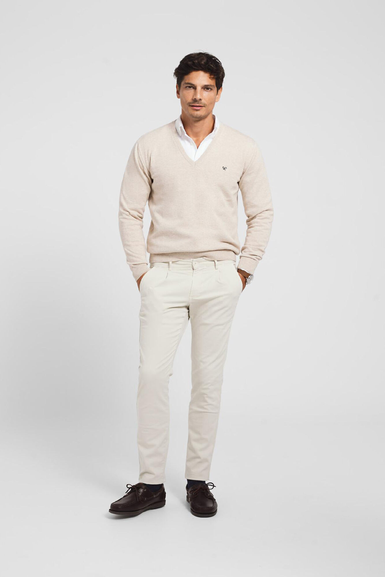 Silbon Pantal&oacute;n sport chino pinza piedra Beige