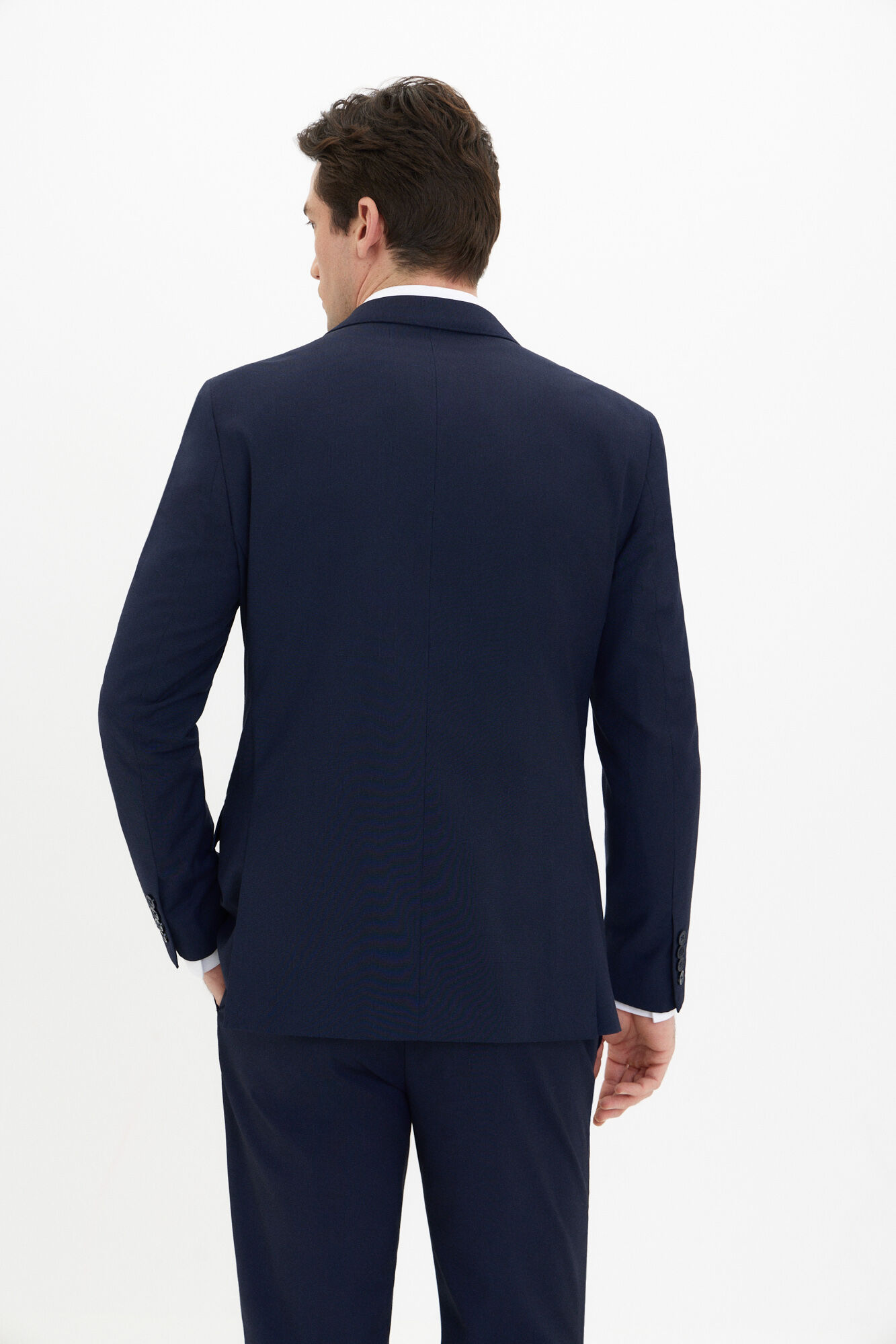 Cortefiel Serie XXI checked blazer Navy