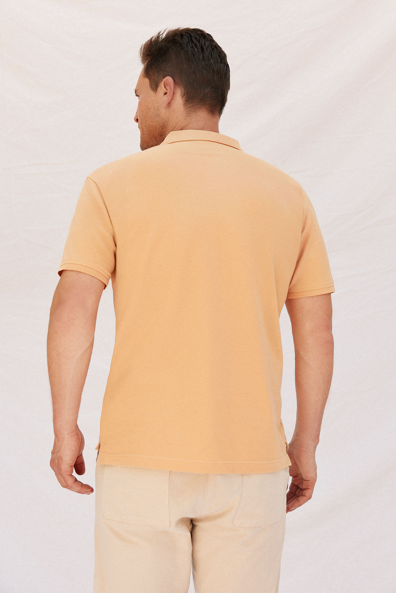 Cortefiel Polo b&aacute;sico piqu&eacute; Amarelo