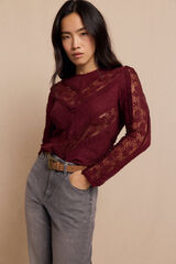 Slowlove Top de renda combinada Granada