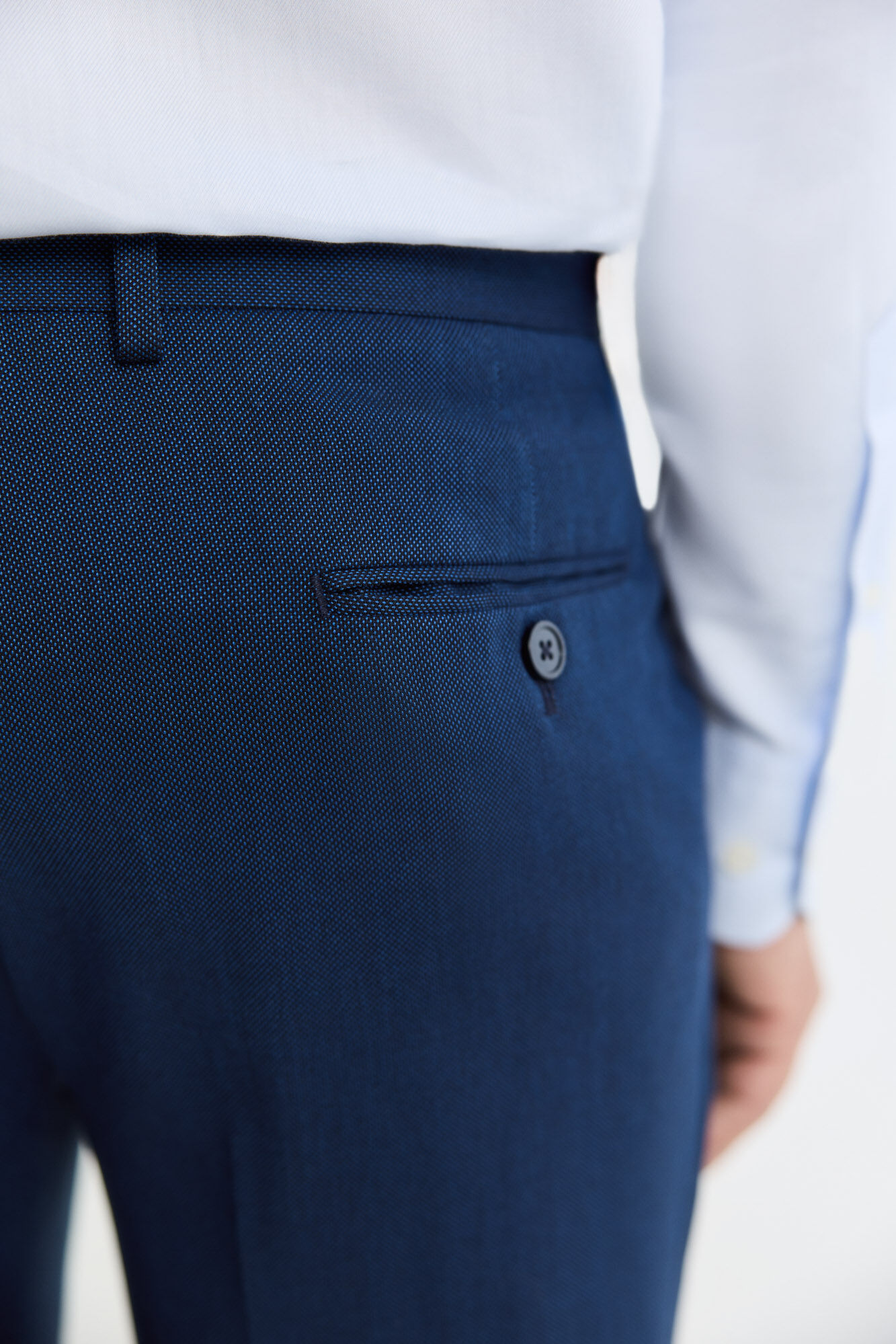 Cortefiel Houndstooth XXI Series trousers Blue
