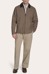 Dockers Casaco com gola cl&aacute;ssica Tostado