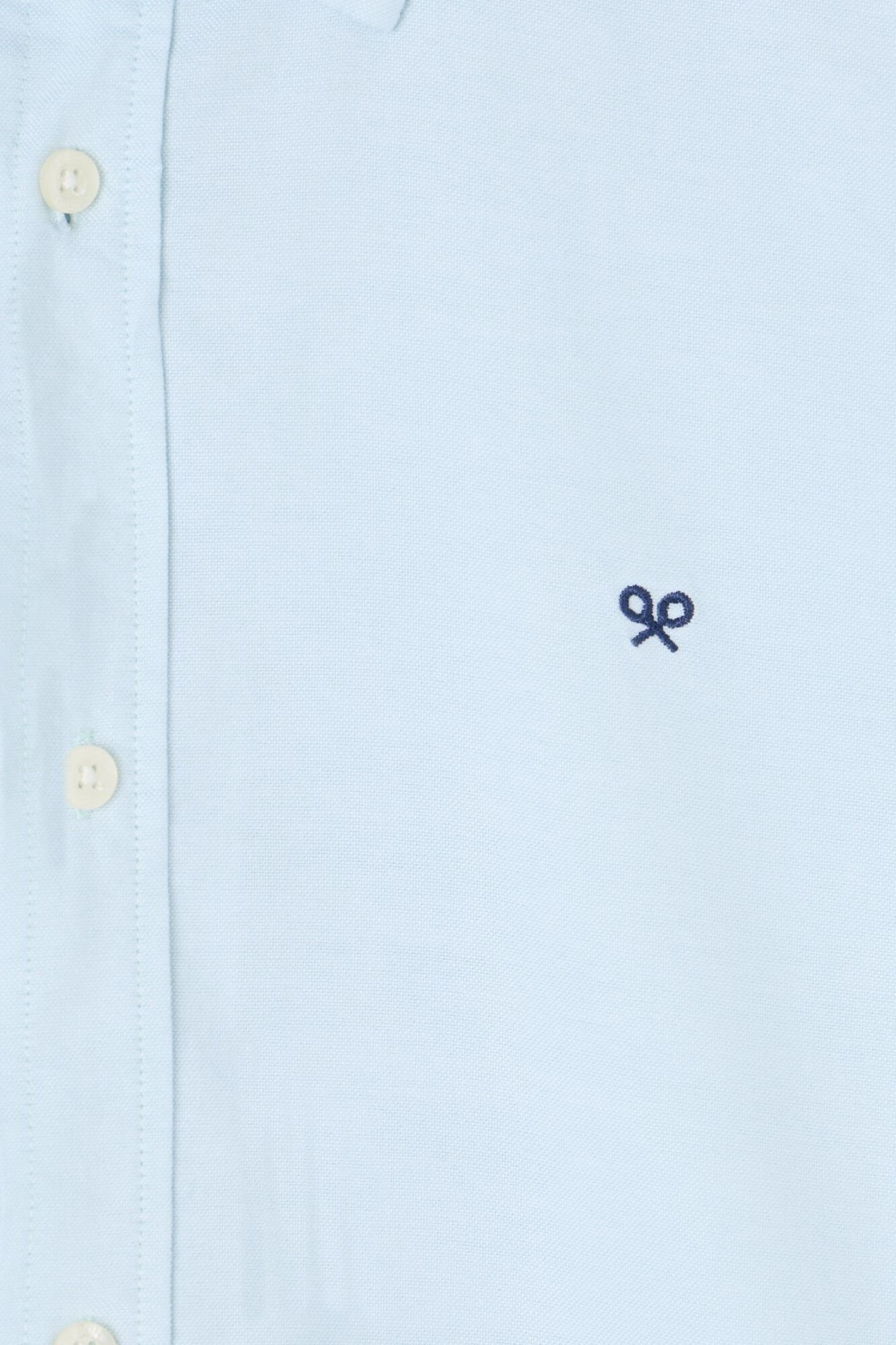 Silbon Plain Oxford Sport Shirt Blue