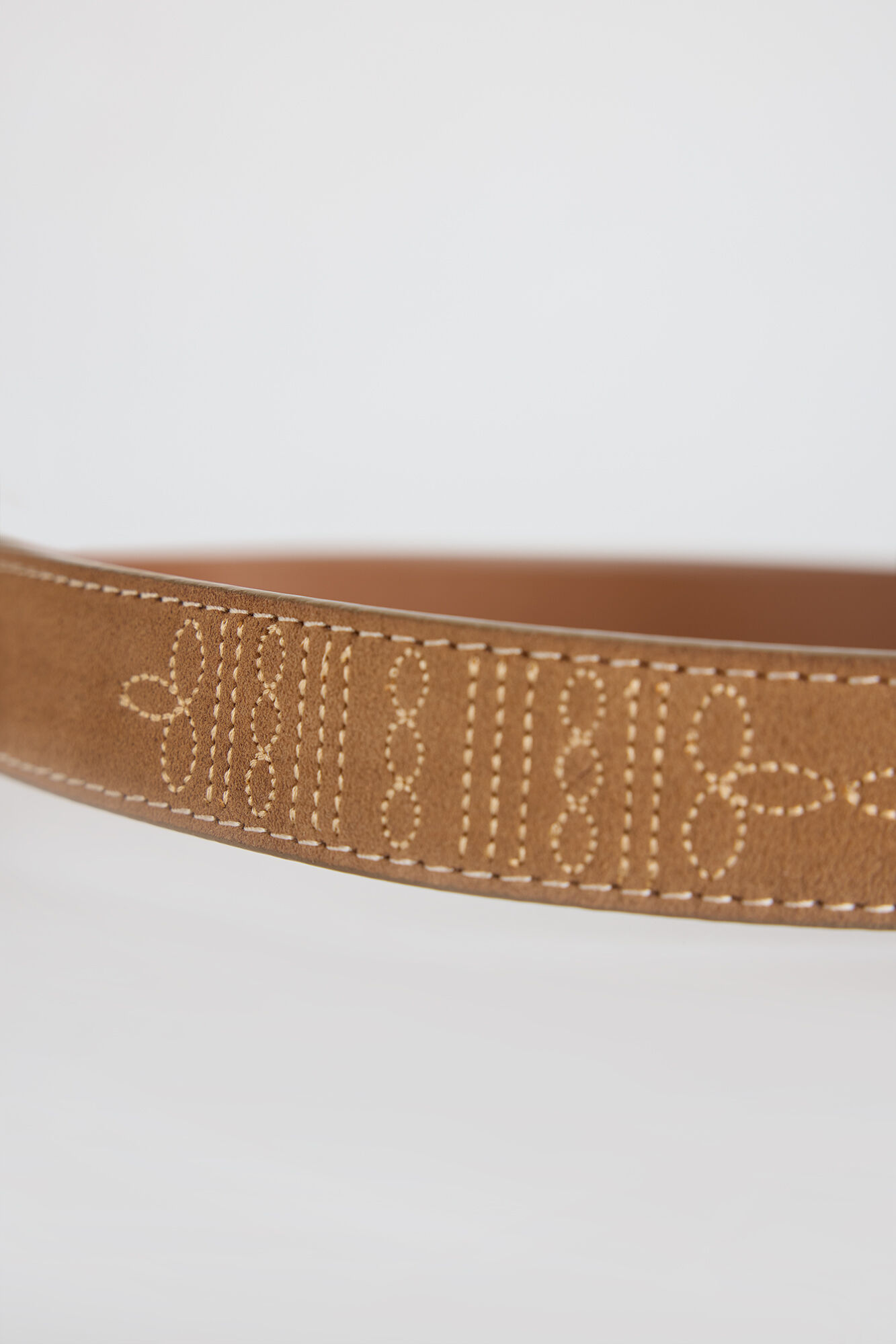 Slowlove Cinto de pele  Castanho