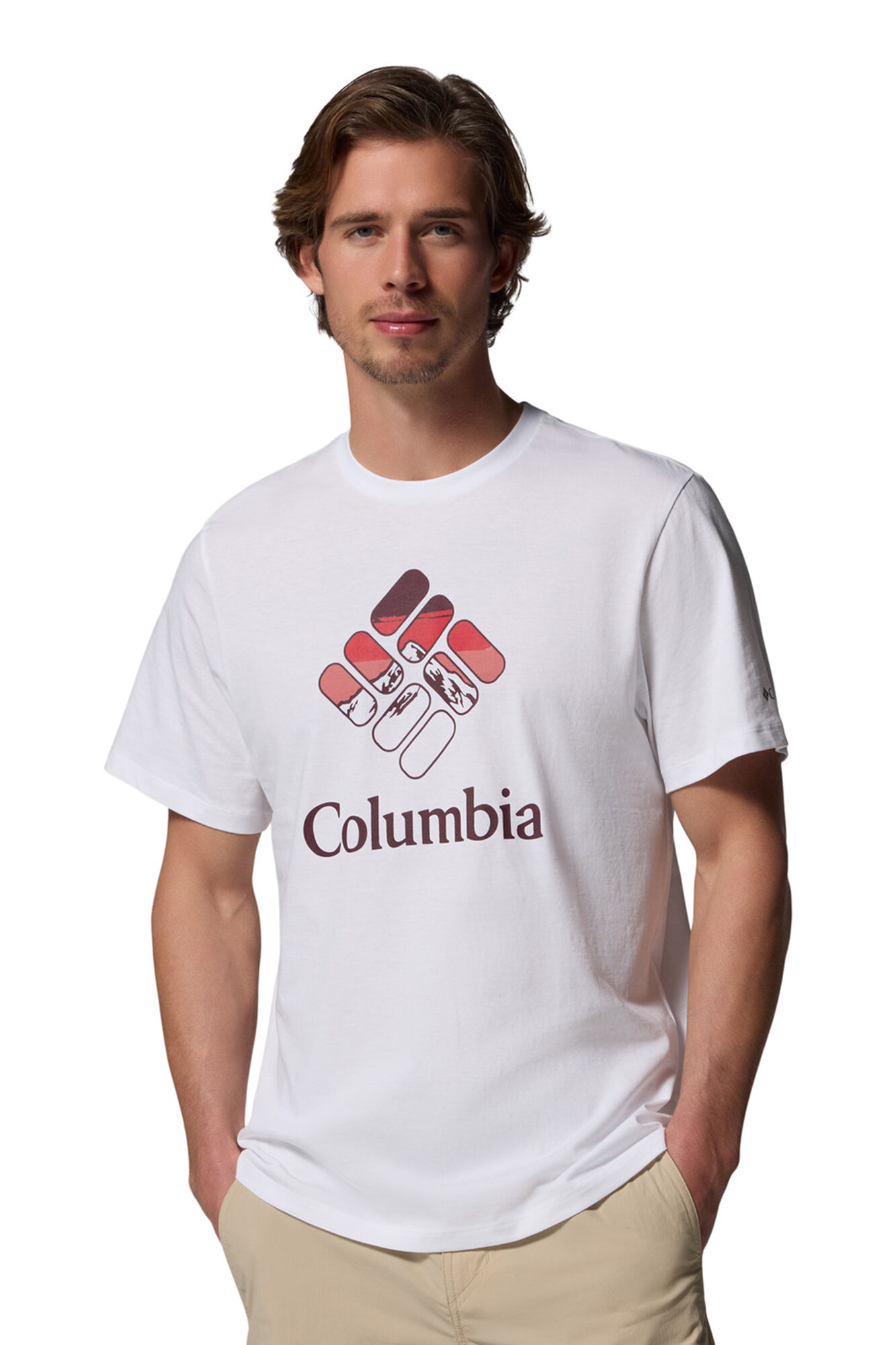 Columbia T-shirt com estampado de esta&ccedil;&atilde;o CSC&trade; Branco