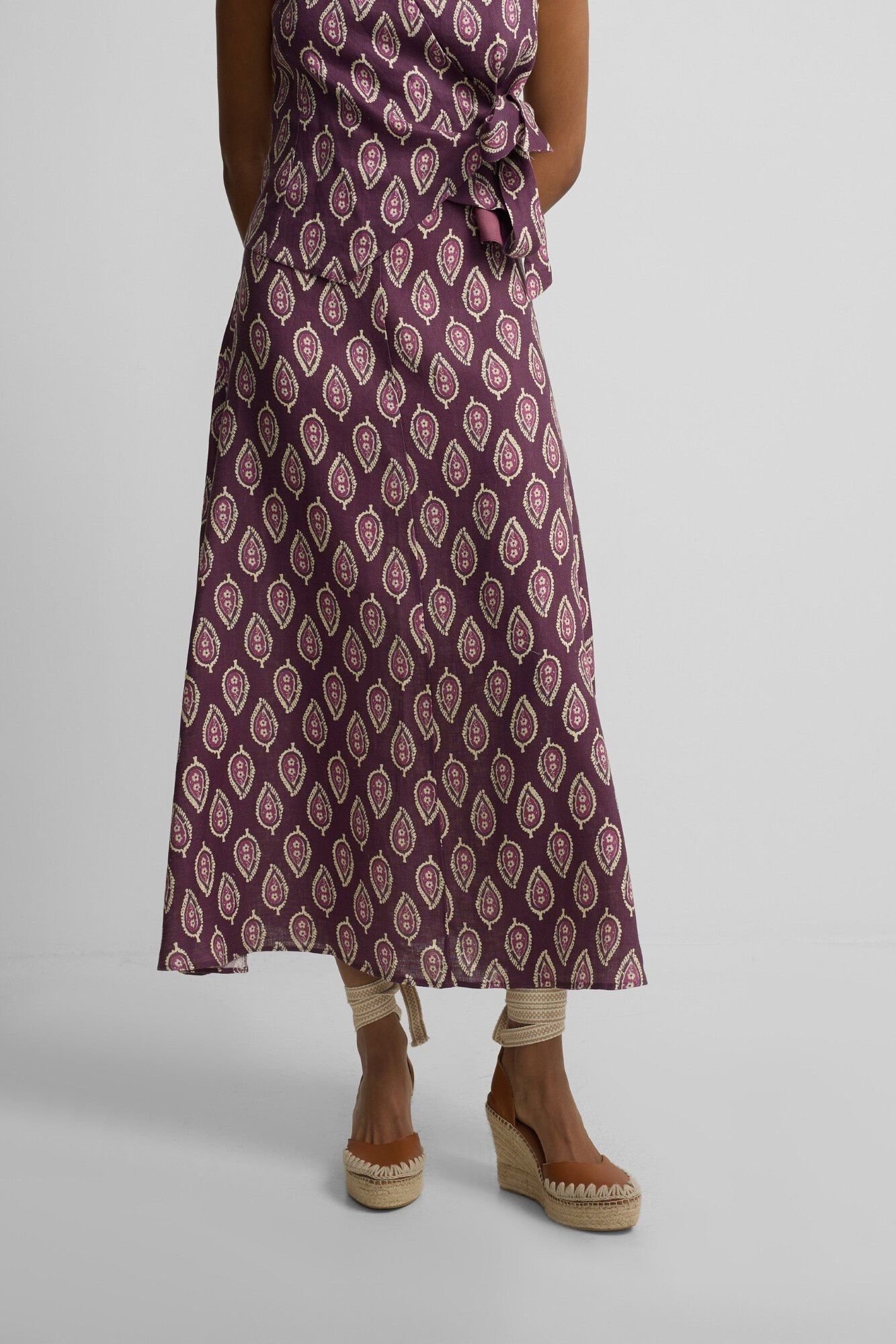 Silbon Saia comprida estampada