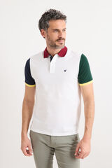 Williot Polo tricolor Branco