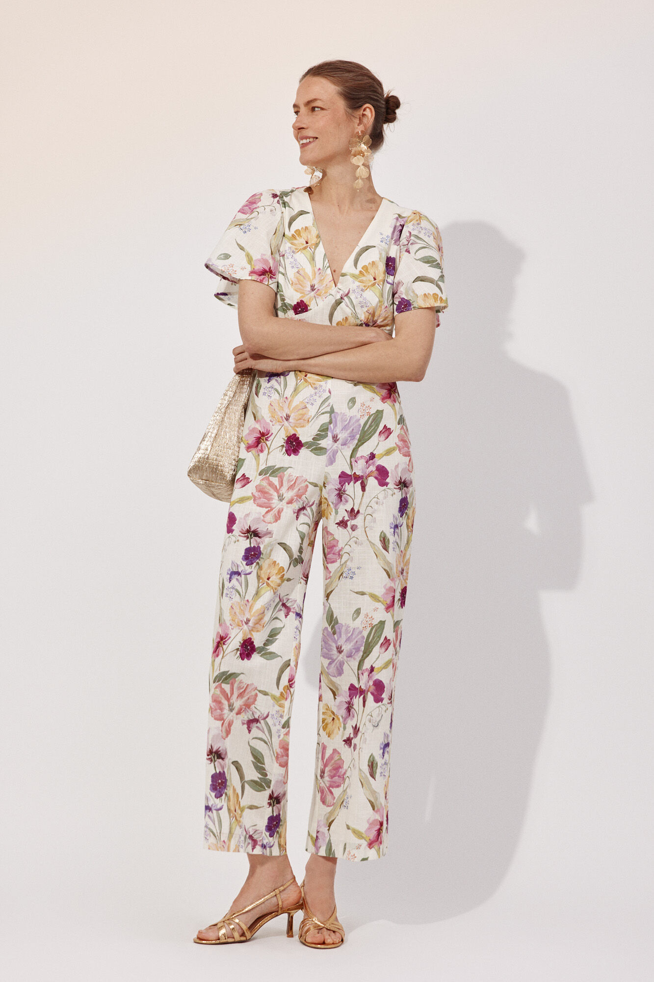 Cortefiel Printed jumpsuit Multicolour