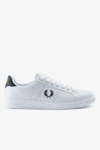 Fred Perry T&ecirc;nis de couro B721