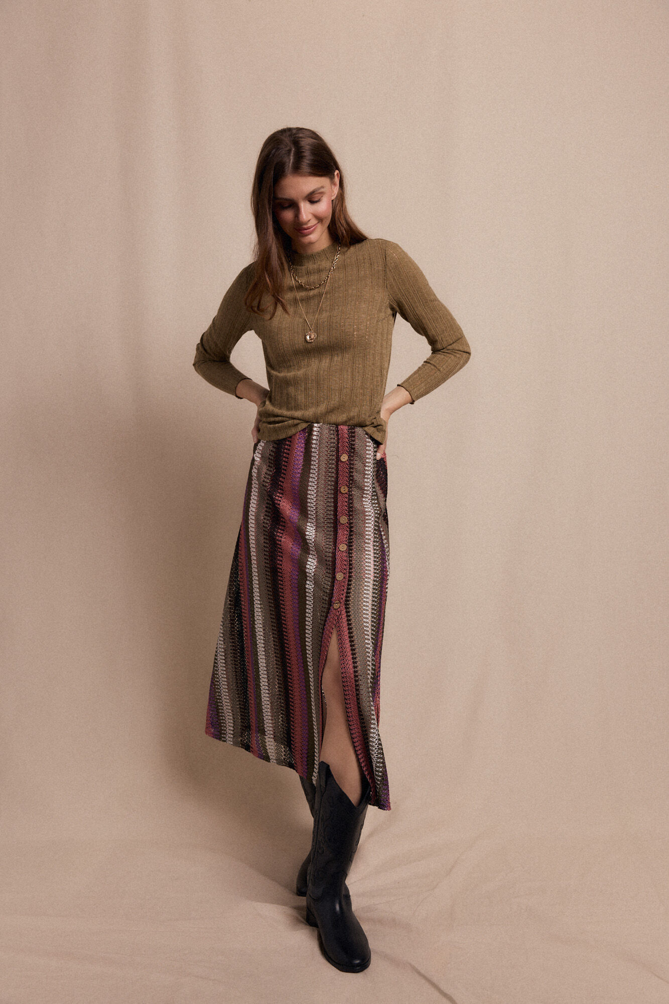 Slowlove Top malha estrutura