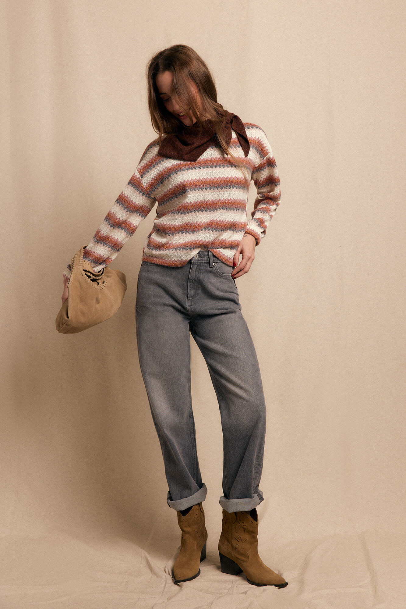 Slowlove Top estruturado multicolor