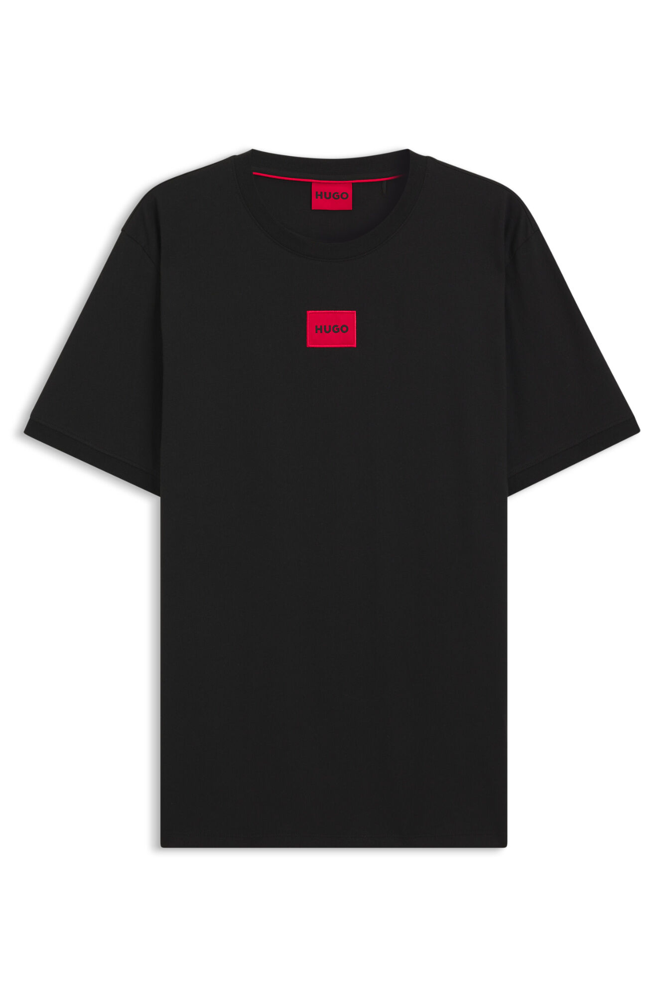 HUGO T-shirt de manga curta Preto