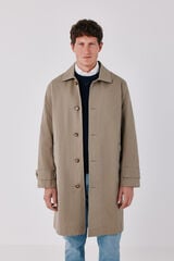 Cortefiel Cotton trench Brown