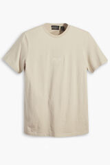 Cortefiel Camiseta logo slim fit Beige