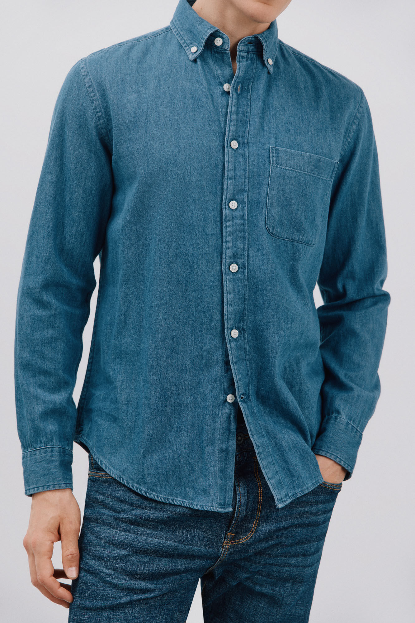 Camisa Denim Camisas De Pedro Del Hierro Hombre Camisa Denim