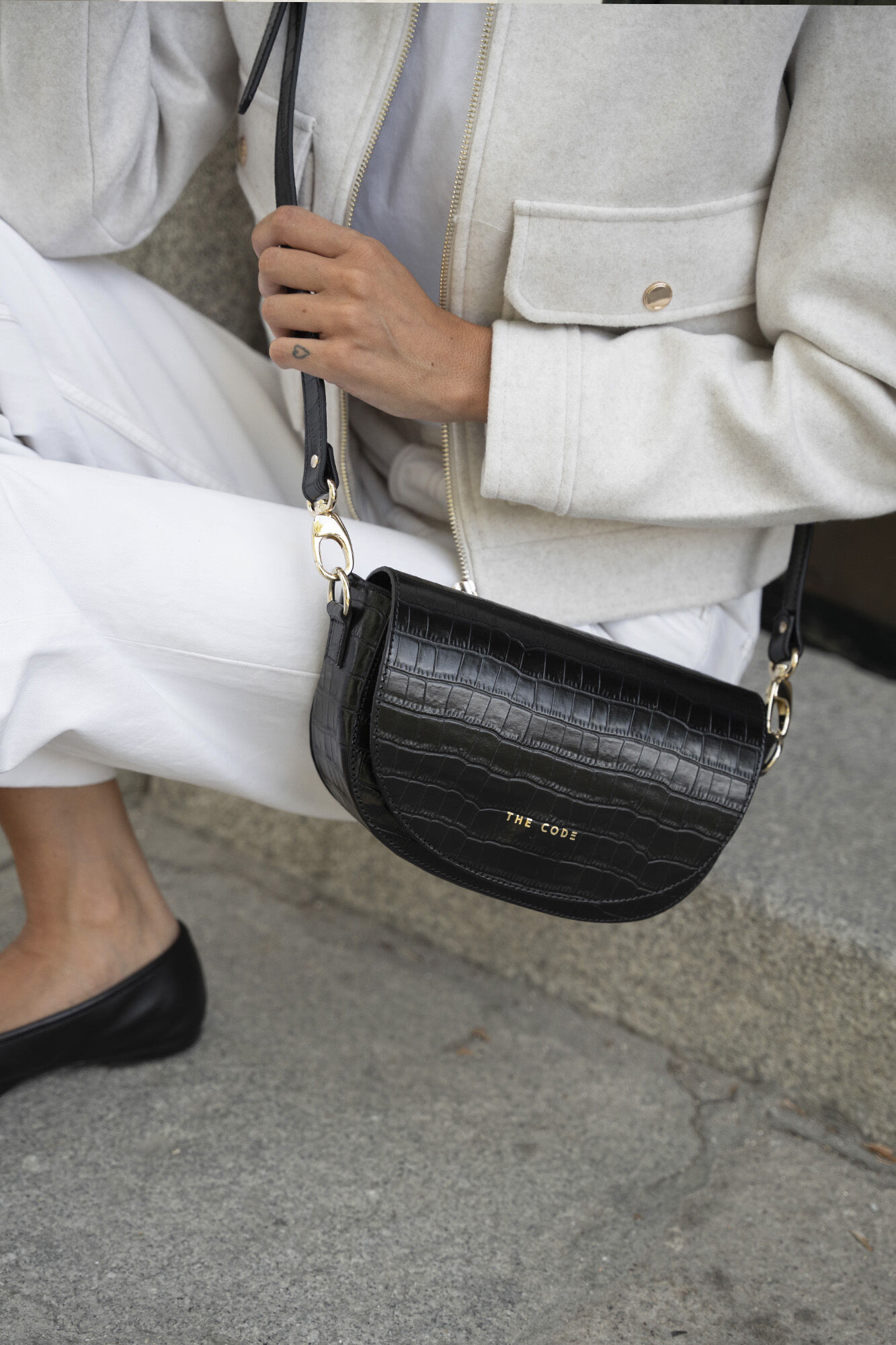 The Code Bolsa tiracolo soul preta Preto