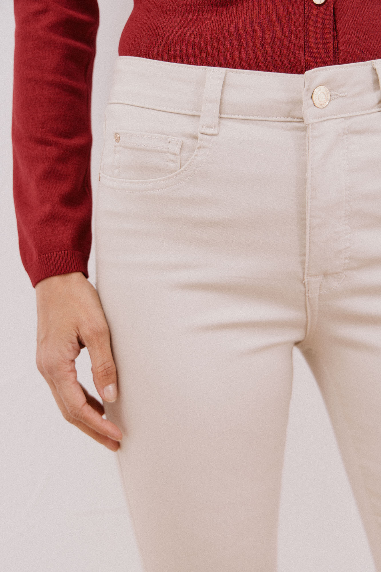 Cortefiel Sensational color pants Ivory
