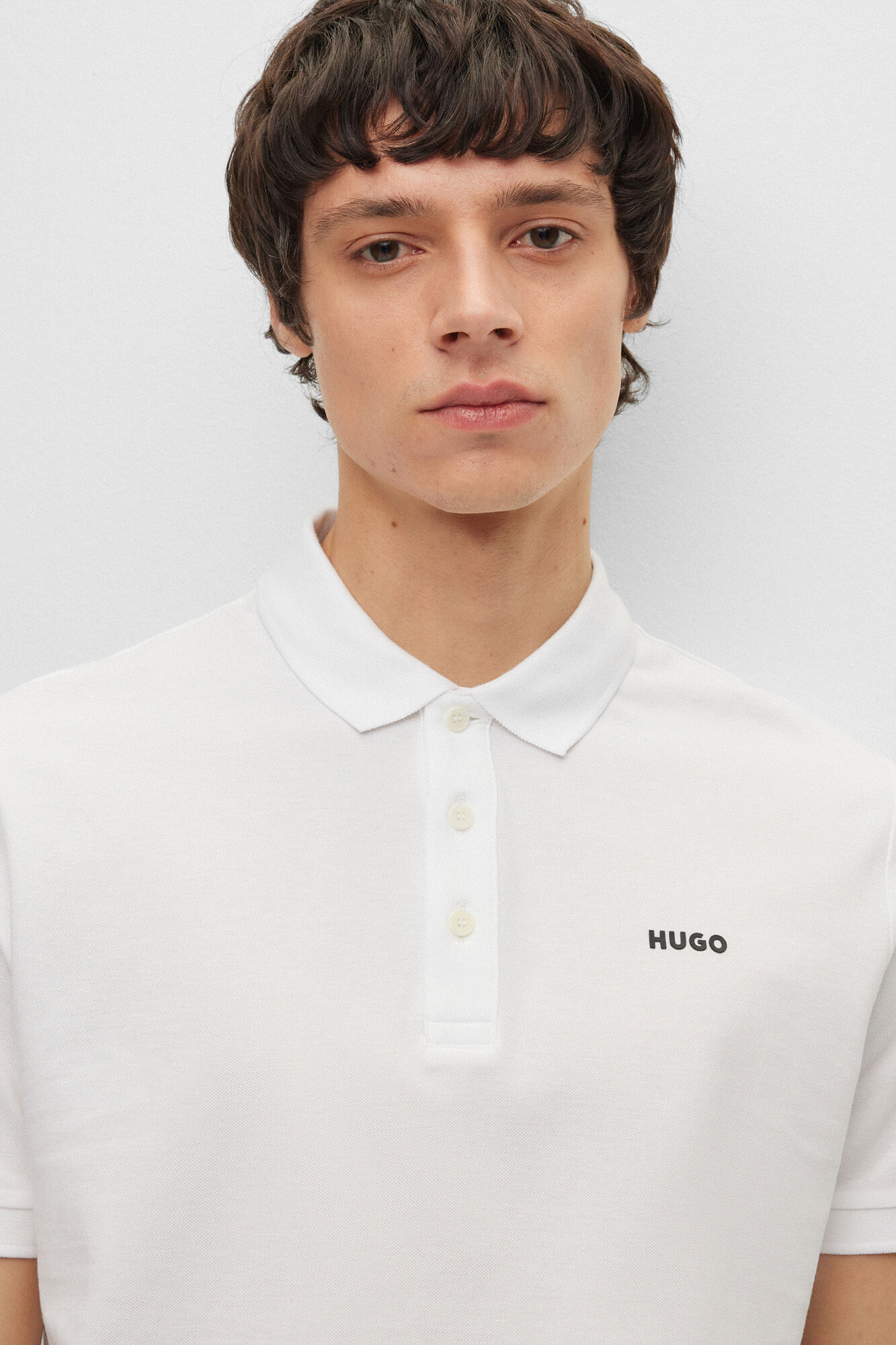 HUGO Polo de manga curta Branco